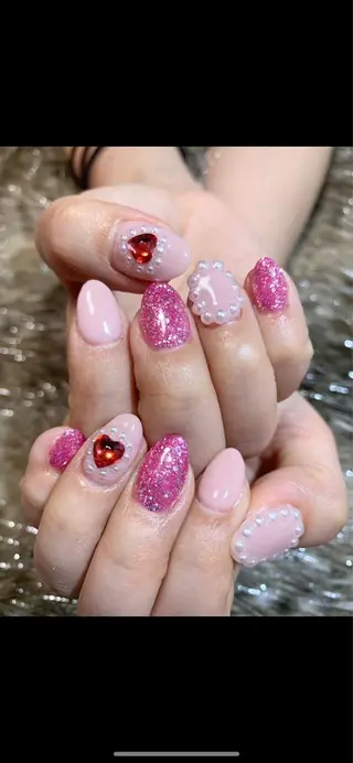 ネイル 🌙都岡 ムーンネイルのネイルデザイン