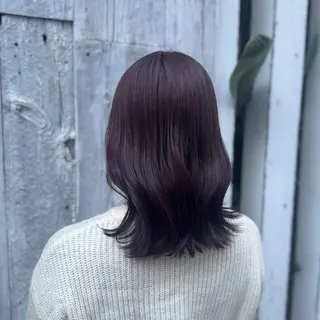 ミディアム カラー 馬場 風歌のヘアスタイル