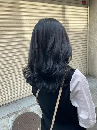 セミロング カラー パーマ ヘアアレンジ 🐠店長 二田直人🐠のヘアスタイル