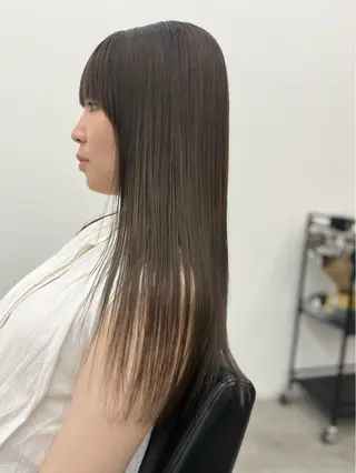 ロング カラー KEPKA ヤマグチ 天神 今泉のヘアスタイル