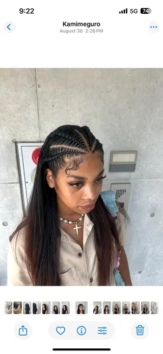 ロング ヘアアレンジ HONEY TRAP!所属・HARURU🪮✨ ブレイズ海外ヘアのヘアスタイル