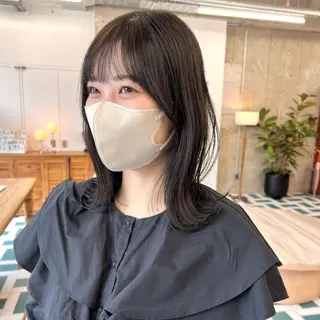 ミディアム カラー ボブ/艶髪/栄/ 名古屋/COCOのヘアスタイル