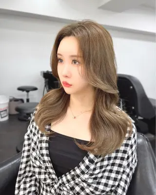 ミディアム カラー 韓国ヘア 店長NEGIのヘアスタイル