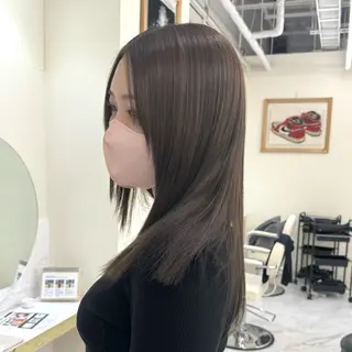 セミロング カラー ヘアアレンジ レイヤーカット🤍 RINAのヘアスタイル