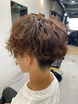 パーマ メンズ 森本裕/オーナー/ ハイトーン/パーマのヘアスタイル