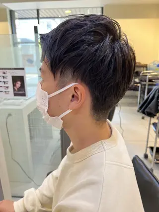 ショート メンズ ハイライト特化小澤 奈津美のヘアスタイル