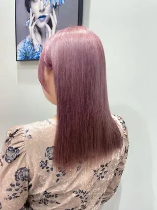 セミロング カラー ヘアアレンジ Hair&Make Allureのヘアスタイル