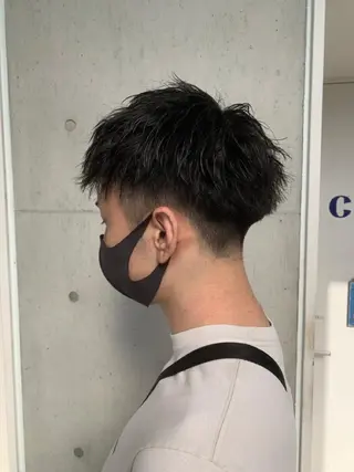 ショート パーマ 👑メンズパーマ👑 中谷 陸のヘアスタイル