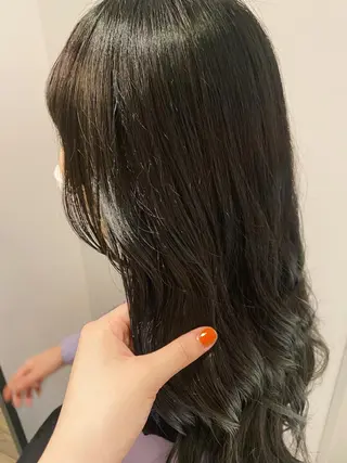 ロング カラー 透明感カラー/似合わ せカット/大島実加永のヘアスタイル