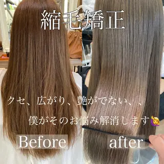 セミロング パーマ 清野 大のヘアスタイル