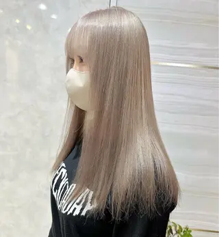 セミロング カラー パーマ ヘアアレンジ メンズ 🌱巴結生🌿大宮 ☁️ミルクティーのヘアスタイル