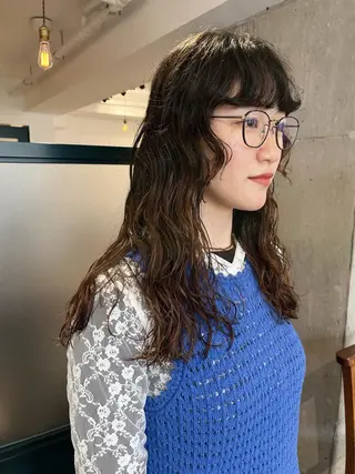 パーマ 暖色/パーマ 🌼クニトウメイのヘアスタイル
