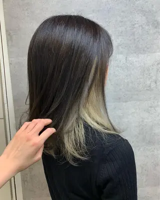 ミディアム カラー 今野 美栄のヘアスタイル