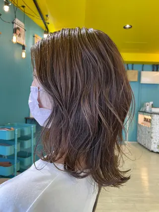 ミディアム 末石 智のヘアスタイル