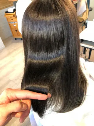 ミディアム カラー 金子 富士のヘアスタイル