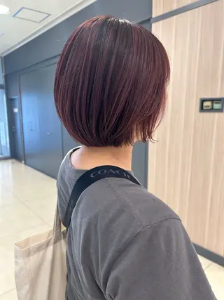 ショート カラー 似合わせカラー/艶 髪質改善/ヨシザキのヘアスタイル