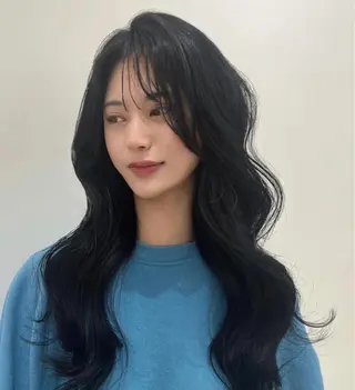 ロング 韓国風✨髪質改善✨ 縮毛矯正✨松浦知奈美のヘアスタイル