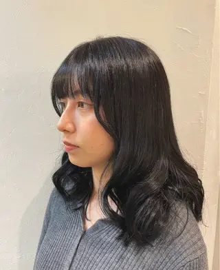 ミディアム カラー ✨️パーマ✨ たなかひろとのヘアスタイル