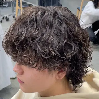 ミディアム パーマ ヘアアレンジ メンズ fifth 石川 凪のヘアスタイル