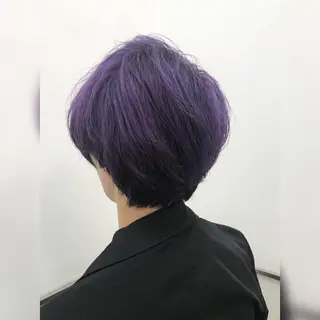 ショート カラー メンズサロン アソビ元町のヘアスタイル