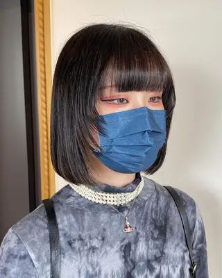 ショート 大阪ウルフカット ハッシュカットのヘアスタイル