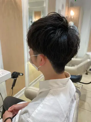 ショート パーマ メンズ Ash中目黒店 榊間茜のヘアスタイル