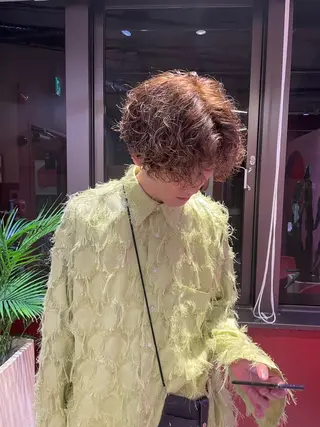 カラー レイヤーカット🍏 オリーブ/ののかのヘアスタイル