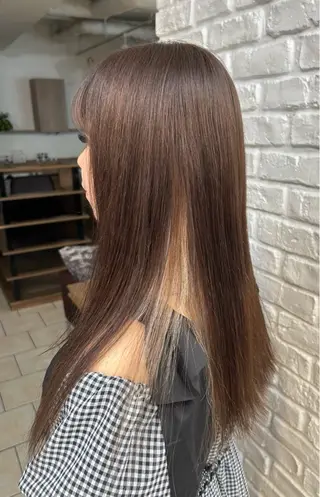 ロング カラー 清田 まなのヘアスタイル