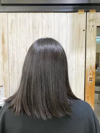 セミロング カラー 高野 健二のヘアスタイル