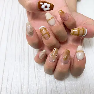 ネイル ⭐︎休業中の練習⭐︎ JNA認定講師髙橋のネイルデザイン