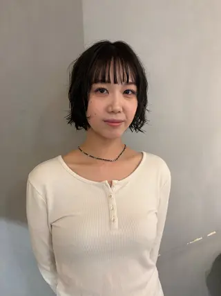 ショート パーマ/ボブ,ロング ヤマシタミウ🌀のヘアスタイル