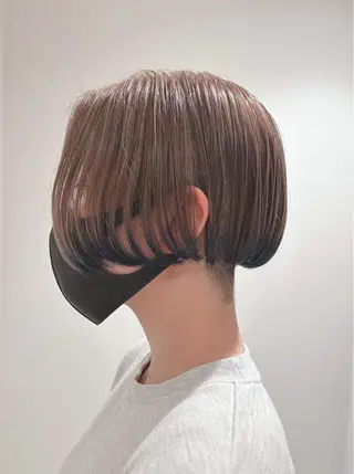 ショート カラー スキバサミを使わない カット🌼唯🌼のヘアスタイル