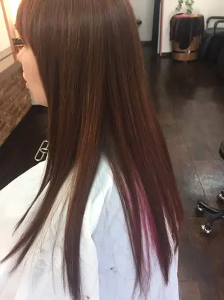 ロング カラー 桧山 真のヘアスタイル