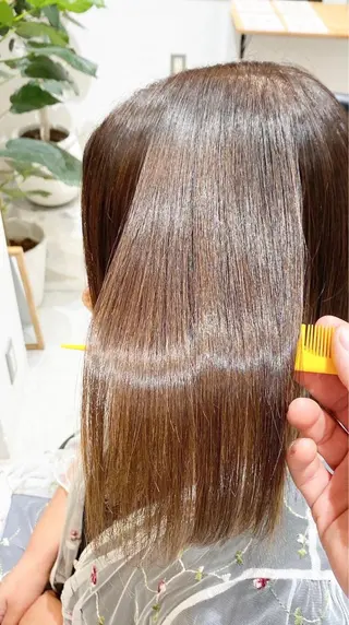 セミロング カラー パーマ 💛似合わせカット カラー💛 amiのヘアスタイル