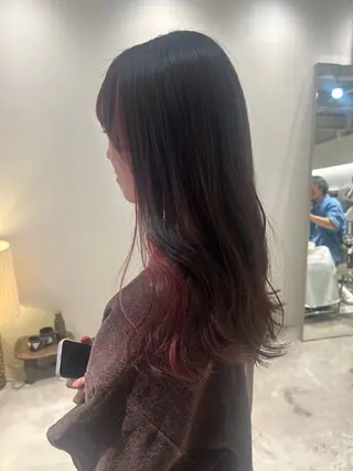 ロング カラー 篠原 若奈のヘアスタイル
