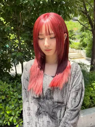 ロング カラー タナカ カナ🫧のヘアスタイル