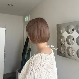 カラー 透明感カラー/顔周り レイヤー/髪質改善のヘアスタイル