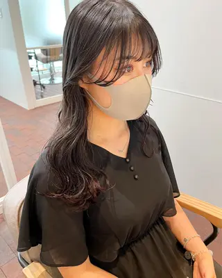 セミロング 片岡 由依のヘアスタイル