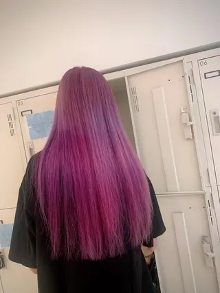 ロング カラー ヘアアレンジ ミドウチ アヤカのヘアスタイル