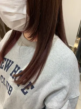 セミロング カラー パーマ ヘアアレンジ 加藤 綾華のヘアスタイル