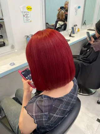 カラー 🇰🇷韓流暖色ヘア 🍒saaya🍒のヘアスタイル