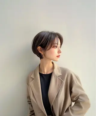 ショート 年齢悩みを全て解消/ 白髪と癖毛 松本雄光のヘアスタイル