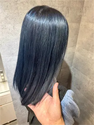セミロング 髪質改善池袋𓊆 大士𓊇ダブルカラーのヘアスタイル