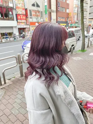 セミロング カラー ✨髪質改善専門店✨ QOLU✨のヘアスタイル