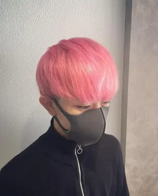 ショート カラー パーマ ヘアアレンジ メンズ キッズ ネイル マツエク・マツパ FABLE HAIR ファブル難波・心斎橋のヘアスタイル
