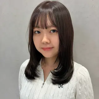 ミディアム カラー ayumi🌈 インナーカラー🌈のヘアスタイル