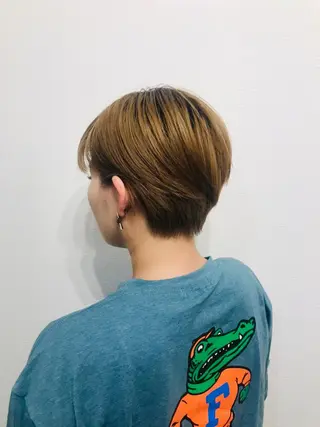 ショート カラー 北川 真衣のヘアスタイル