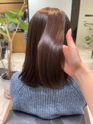 ミディアム 縮毛矯正・髪質改善・ ストレート🌻ゆいのヘアスタイル