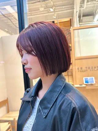 ショート ボブ/ショート/ 縮毛矯正/岸本恭明のヘアスタイル