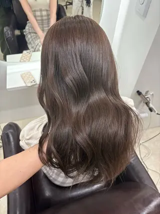 ロング カラー 新宿/韓国ヘア/ 髪質改善ストレートのヘアスタイル